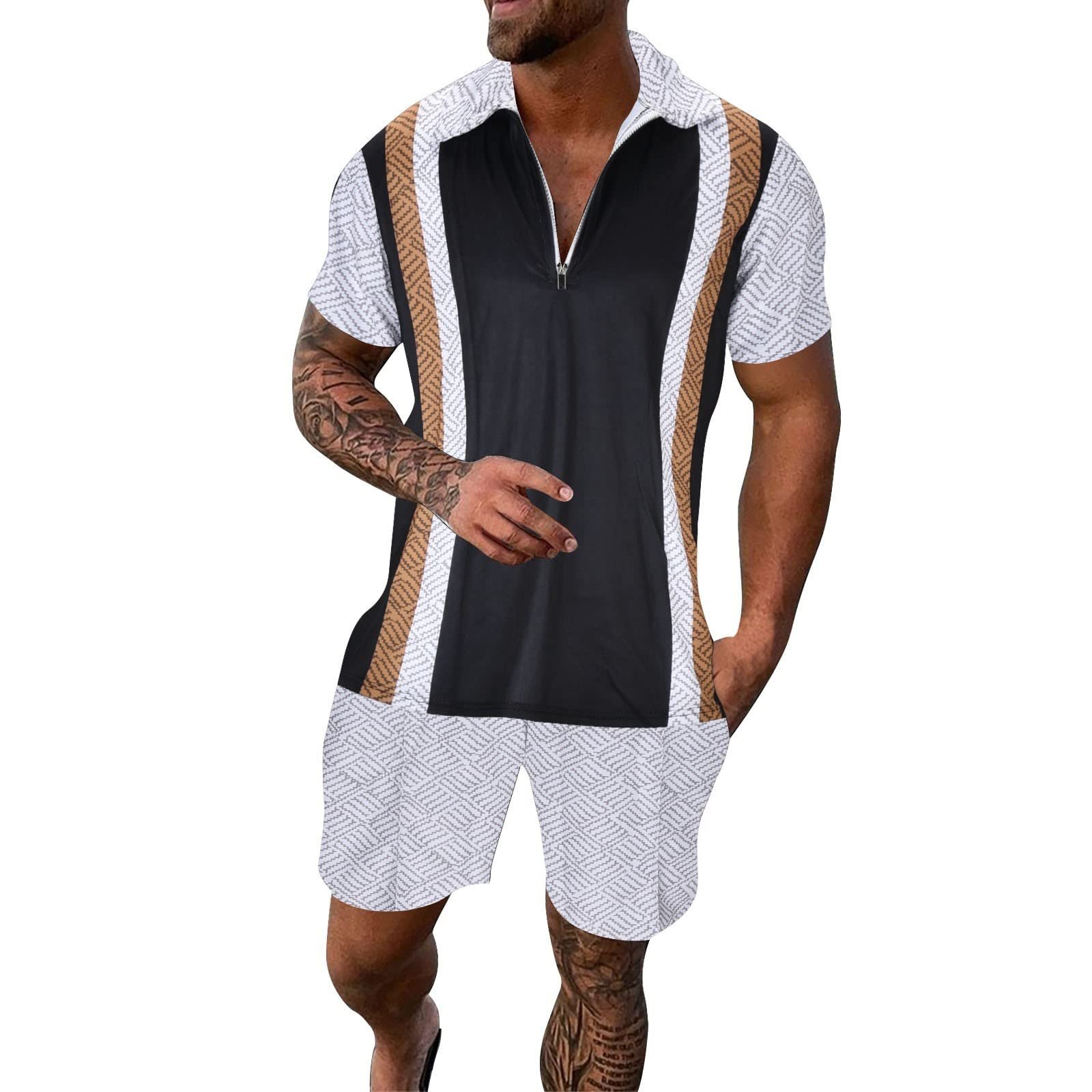 Harpily Sportswear Men's Versatile Shirt Beach Shorts Suit Tracksuit ...