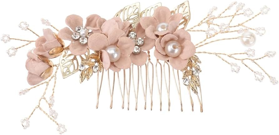 Healvian Alloy Rhinestone Crown for Wedding Dress Bridal Flower ...