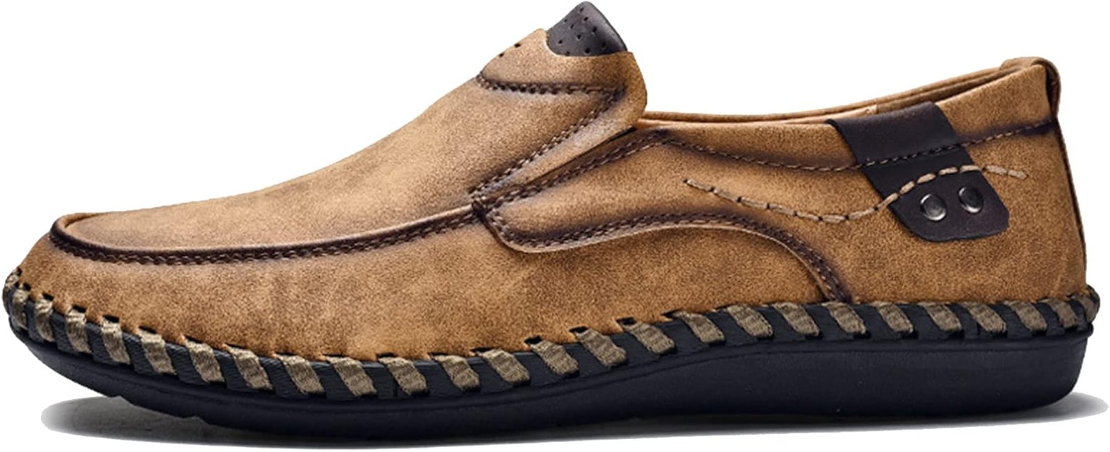 Hoefirm Mocassins Homme Chaussures Plat en Cuir ...
