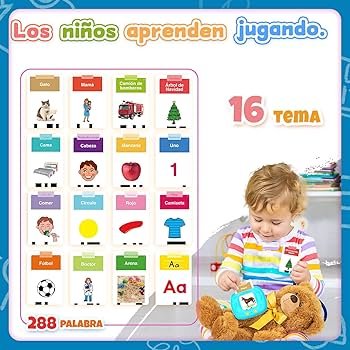 HOMESTEC Cartes Flash parlantes, Jeu éducatif Audible pour ...
