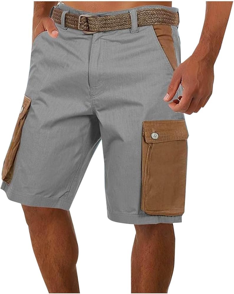 Hommes Shorts Bermudas Cargo Outdoor Coton Casual Lâche ...