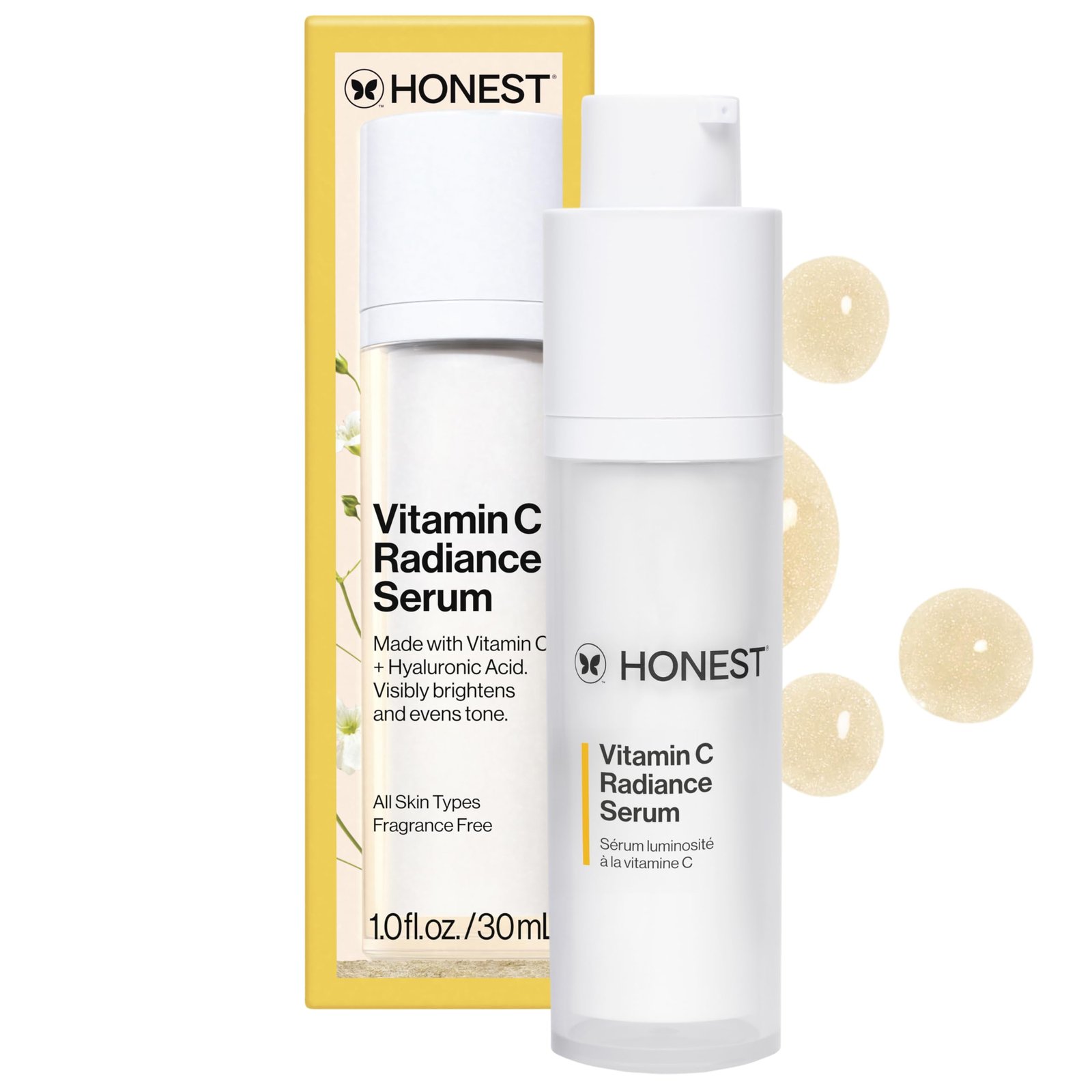 Honest Beauty Vitamin C Radiance Serum with Artichoke & Clover ...
