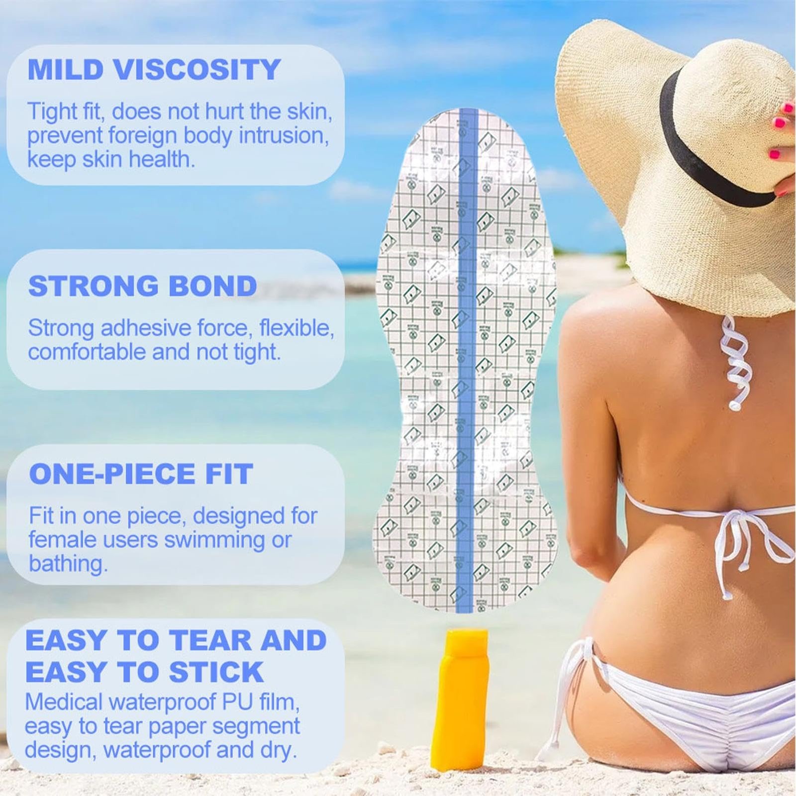 Humdcdy Panty Liners for Swimming | Transparent Hygienic PU ...