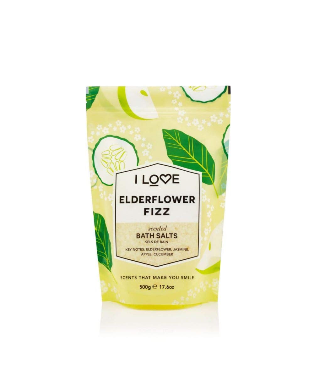 I Love Elderflower Fizz Scented Bath Salts, With 99% Naturally ...