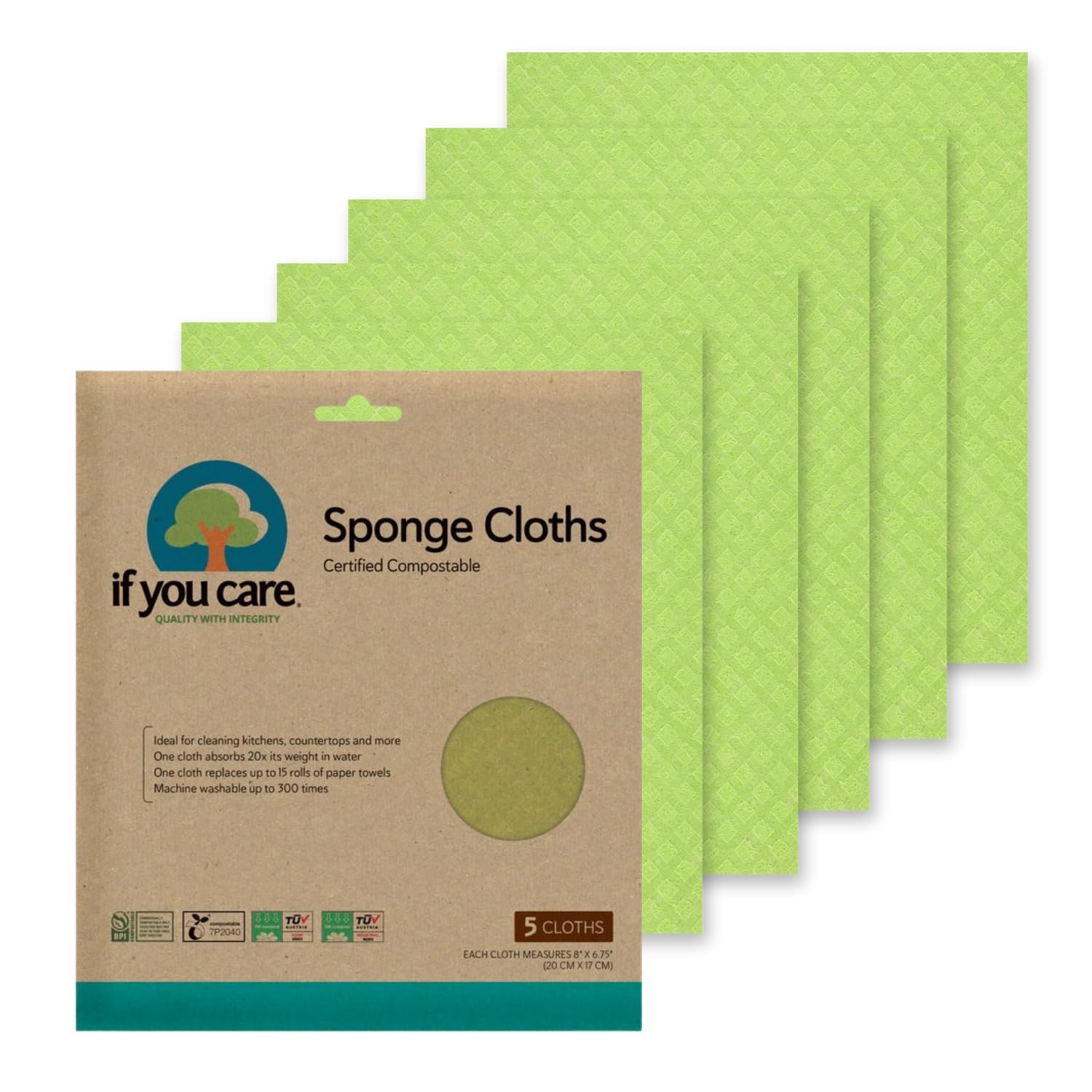 If You Care Sponge Cloths x5
