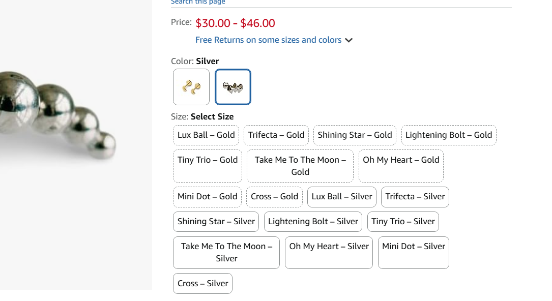 Issue with Variation Theme on Product Detail Page – Color ...