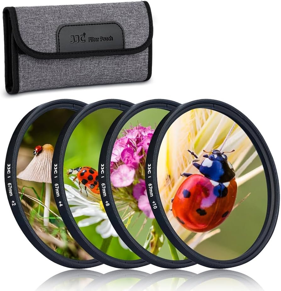 JJC Kit de filtres gros plan 67 mm pour objectif macro (+2,+4,+8,+10 ...
