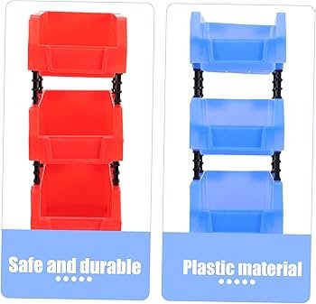 jojofuny Boxes Of 12 Pieces Tilted Shelf Screw Organizer Storage ...