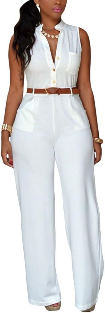 Jumpsuits Women Sleeveless Rompers Overall Playsuit Evening ...