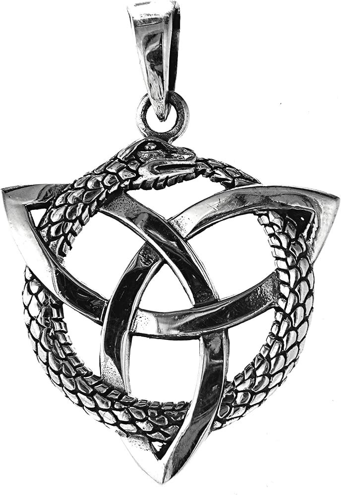 kelte nœuds avec pendentif serpent en argent sterling 925 N ° 326