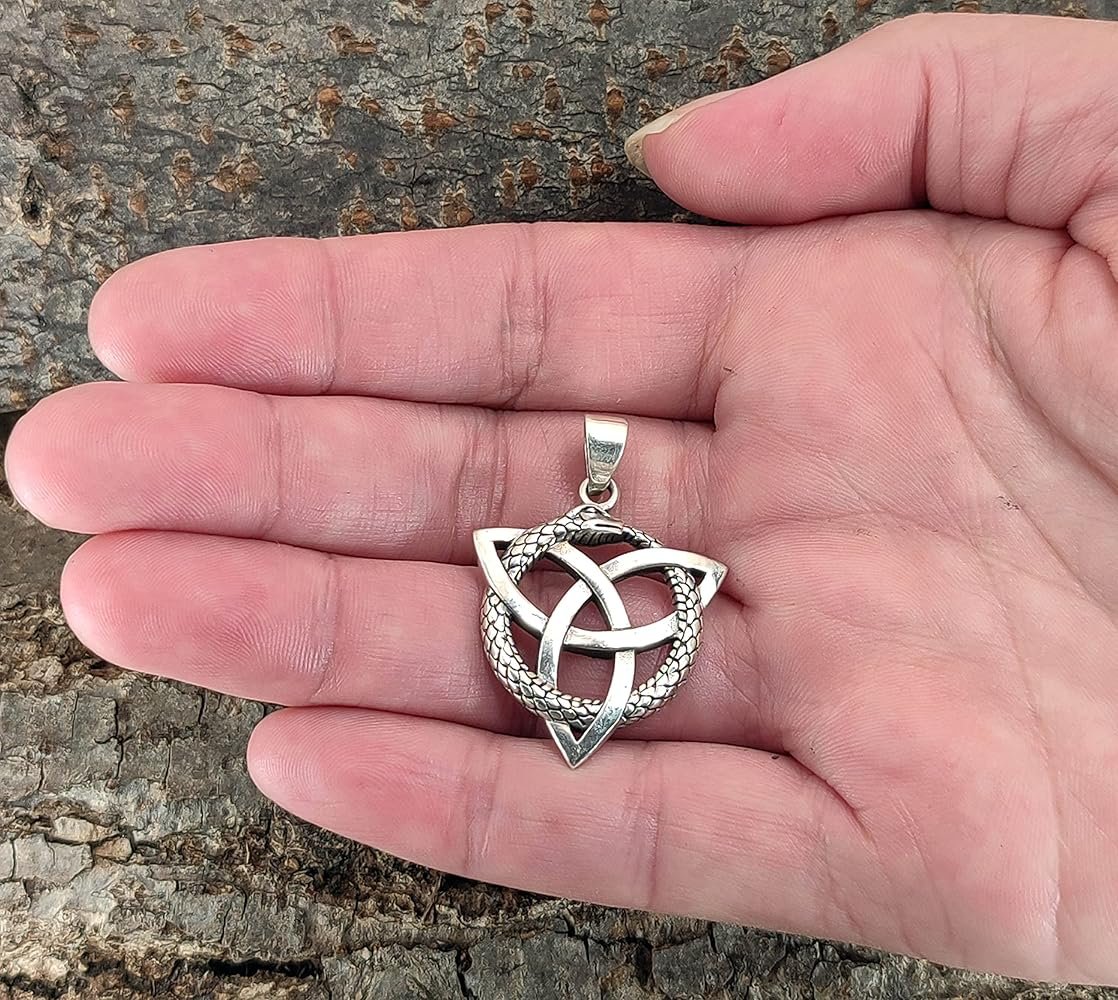 kelte nœuds avec pendentif serpent en argent sterling 925 N ° 326