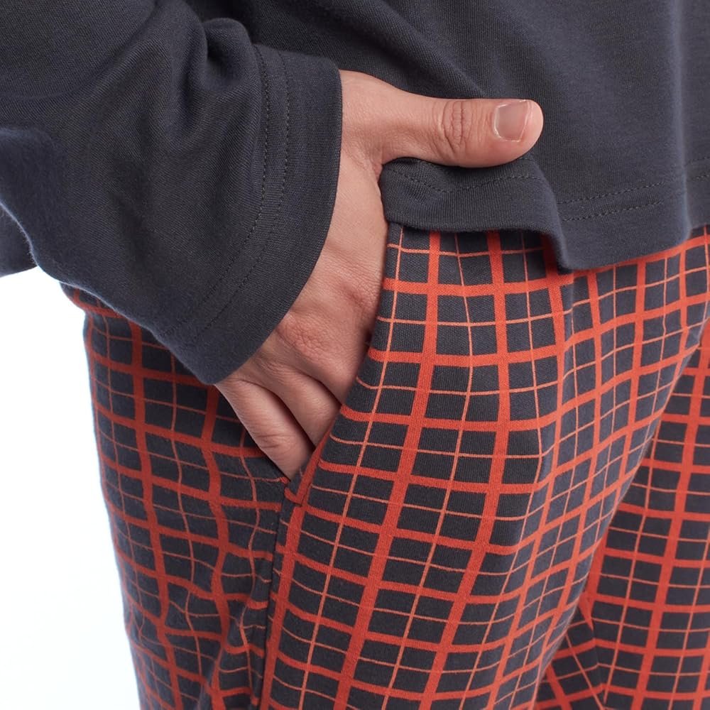 Kisses&Love Winter Long Sleeve Pajamas for Men KLP4