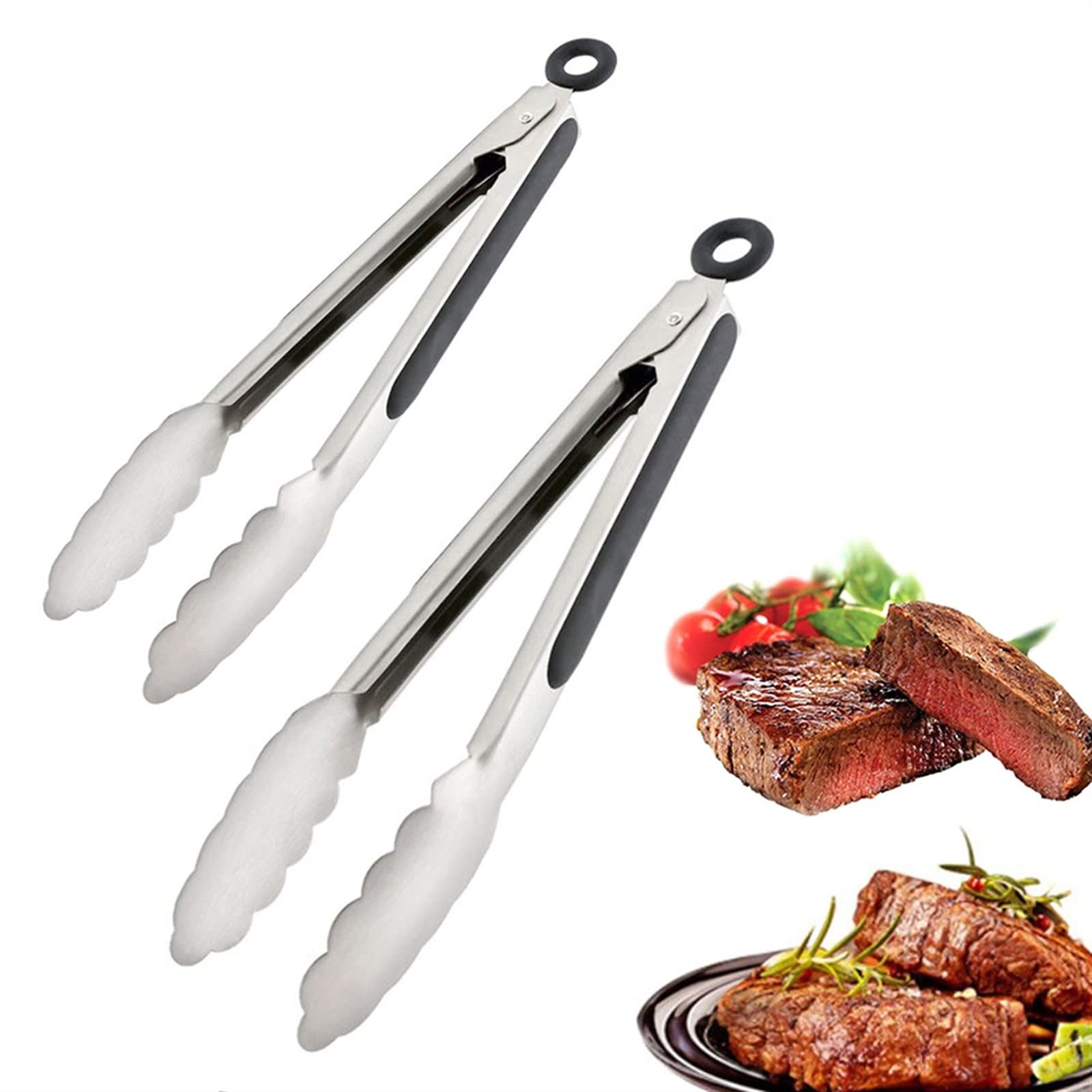 Kitchen Accessories Silicone Food Tong Tong Stainless Steel ...
