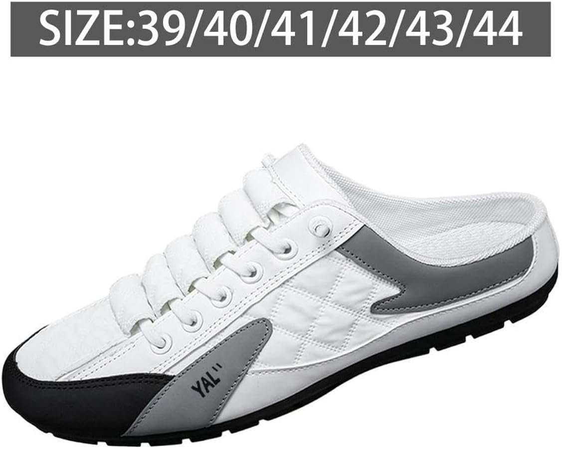 kowaku Men Slip on Mule Sneakers Men Non-Slip Flat Sole ...