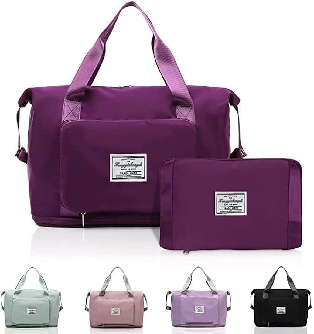 Large Capacity Folding Travel Bag, Travel Lightweight Waterproof ...