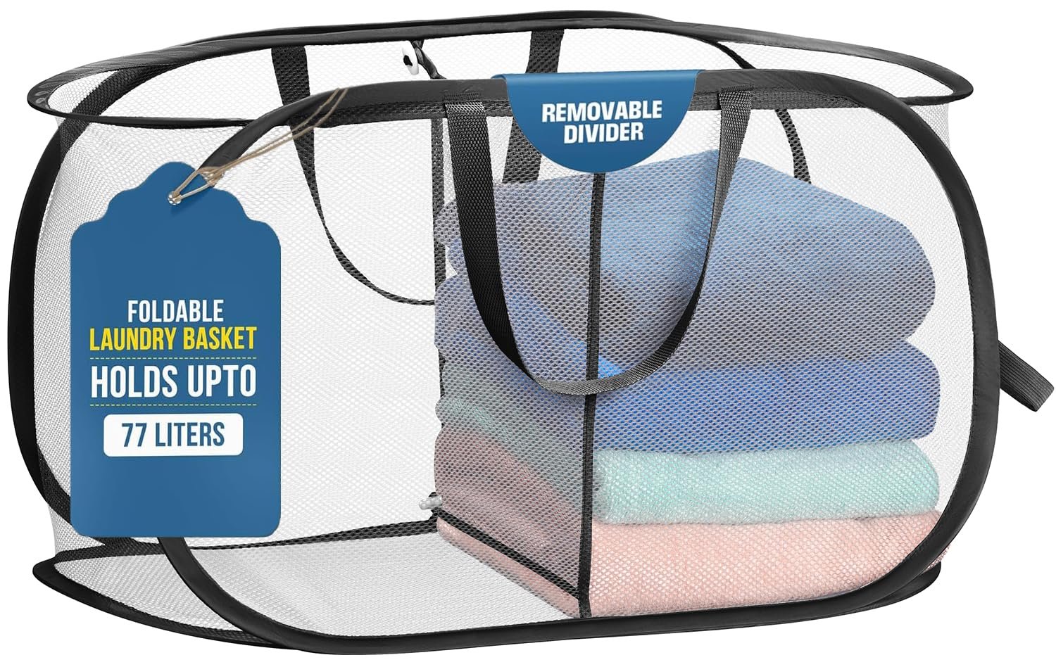 Laundry Basket Hamper, Foldable Hamper, Dorm ...