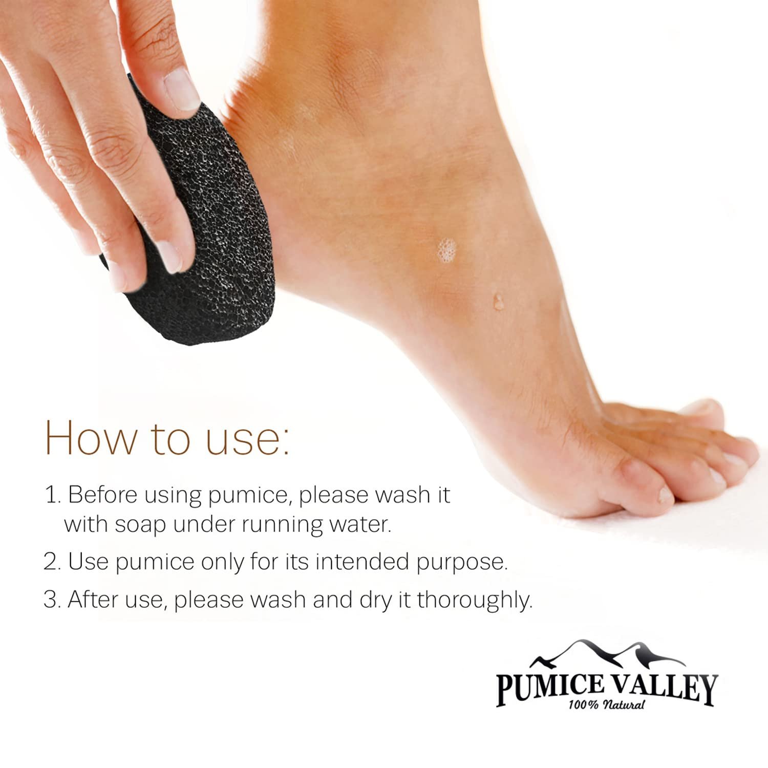 Lava Pumice Stone Callus Remover Foot Hand Care Tool for ...