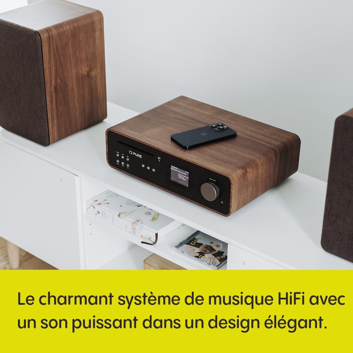 Lecteur CD Bluetooth 5.2 avec Haut-parleurs | Puissant Chaine HiFi ...