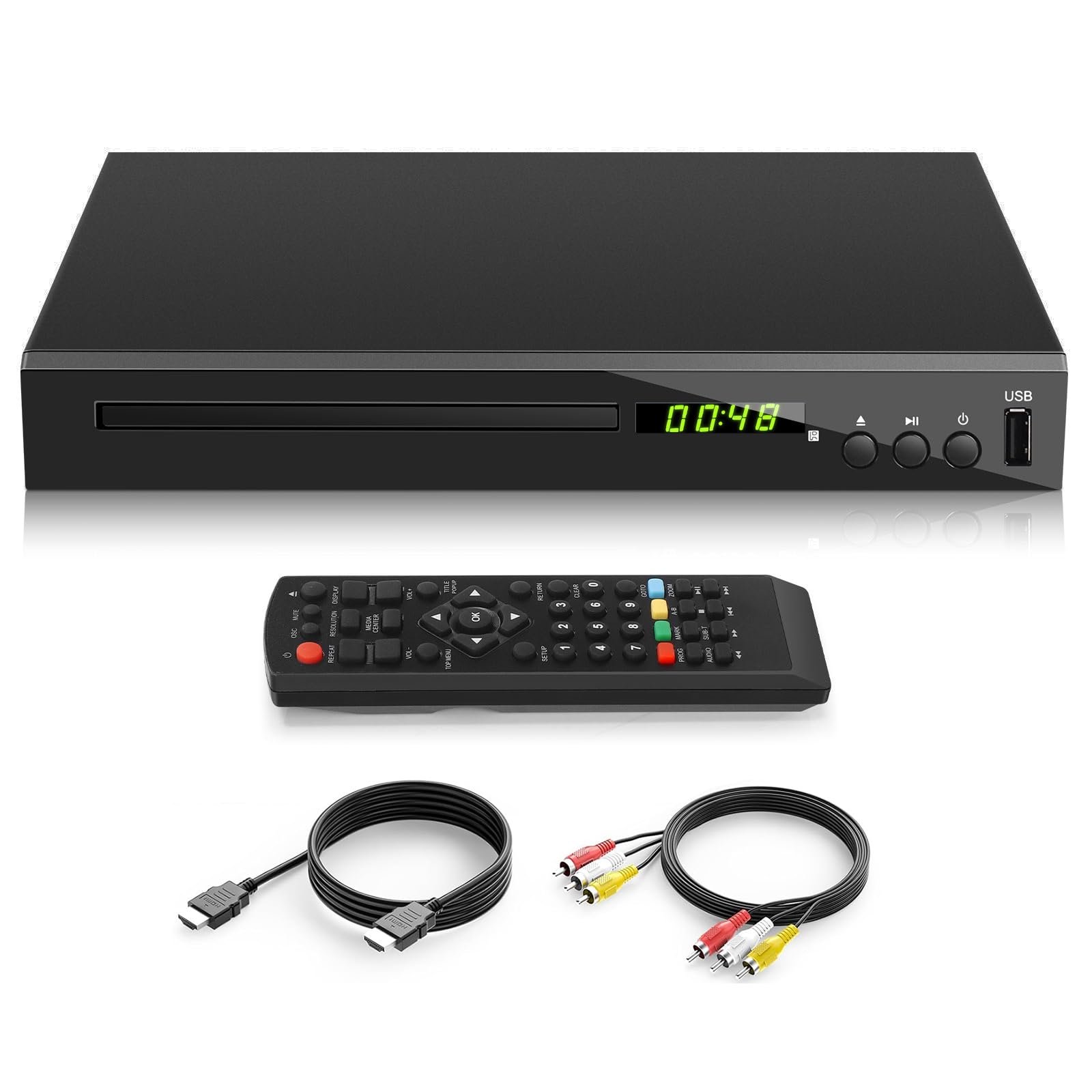 Lecteur de DVD Blu-Ray pour TV, HD Lecteur Blu-Ray Lit Le Disque ...