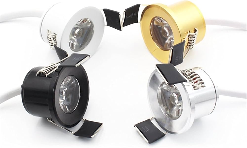 LED Recessed Ceiling Lights Round Downlights Silver/Black/White ...