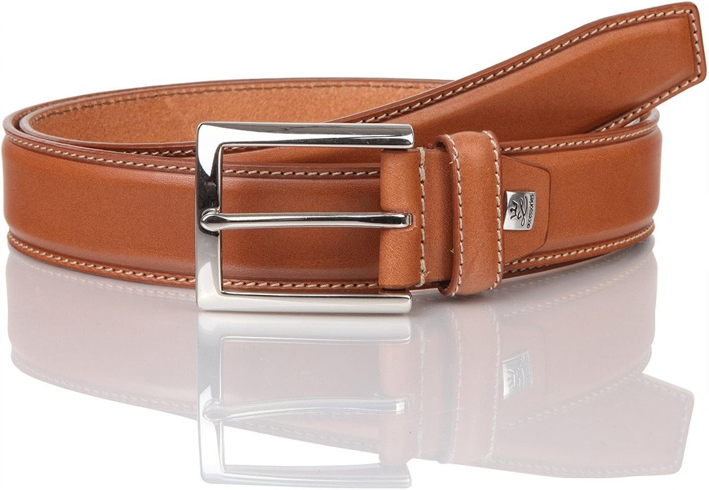 Lindenmann Mens Leather Belt/Mens Belt, full grain ...