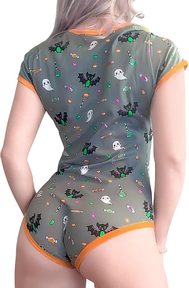 LittleForBig coton Romper Onesie Pyjama Bodysuit-Sugar Bat Gris XS