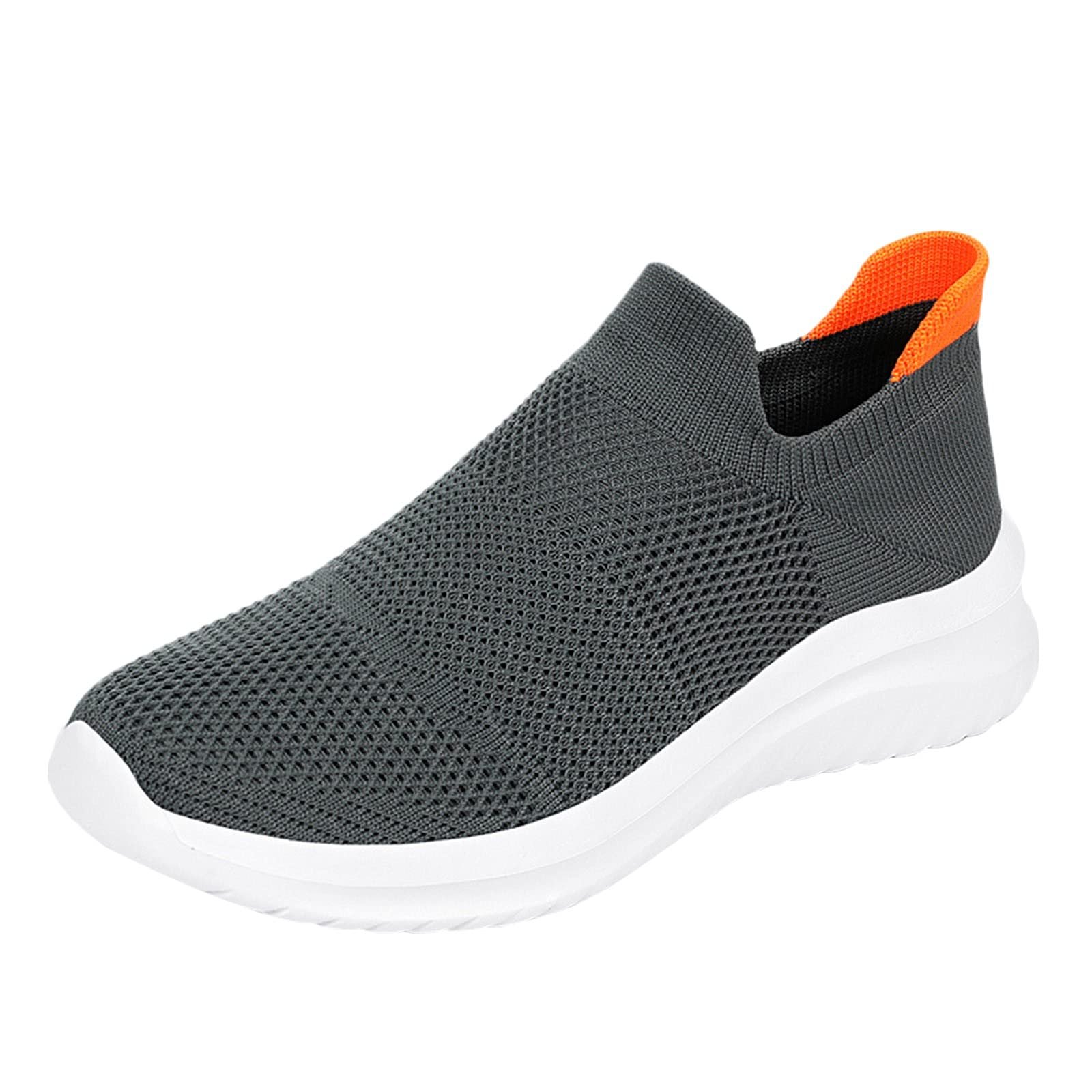 LOIJMK slip on sneakers men walking shoes breathable ...