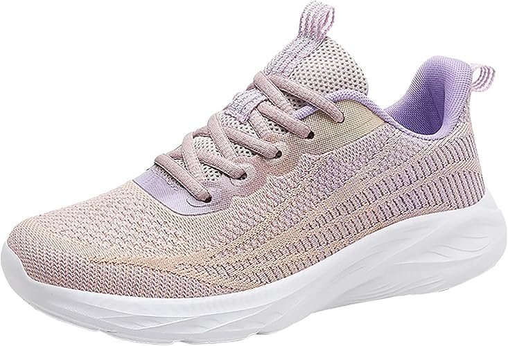 LOIJMK Women's Sports Shoes Mesh Breathable Soft Sole ...