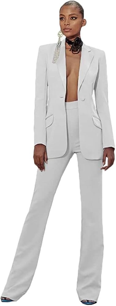 Lot de 2 costumes formels pour femme avec revers en pointe