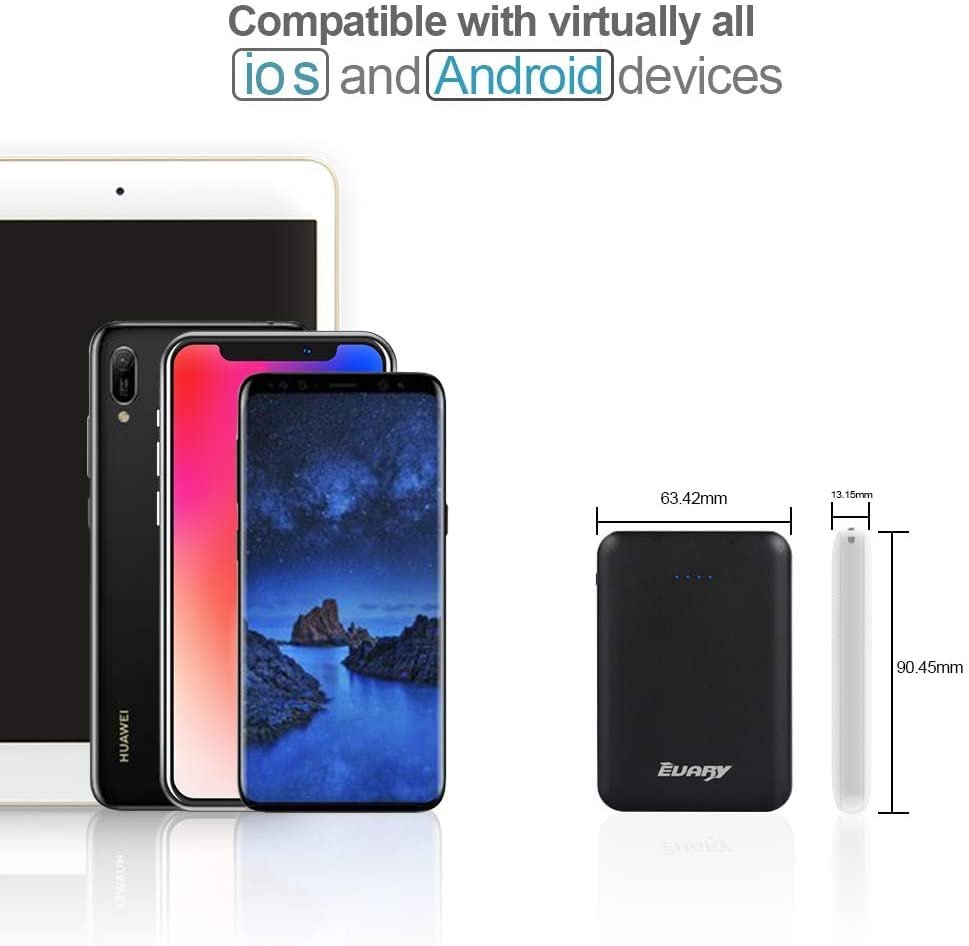 Lot de 2 Mini Batteries externes, Petites mais puissantes, 5000 mAh ...