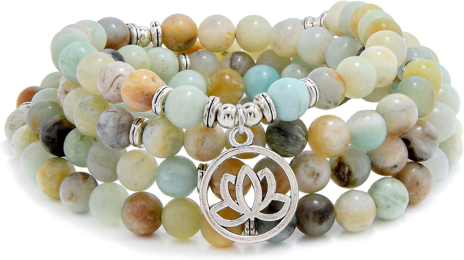 Lotus Flower Gifts Mala Beads 108 Healing Bracelet Necklace ...