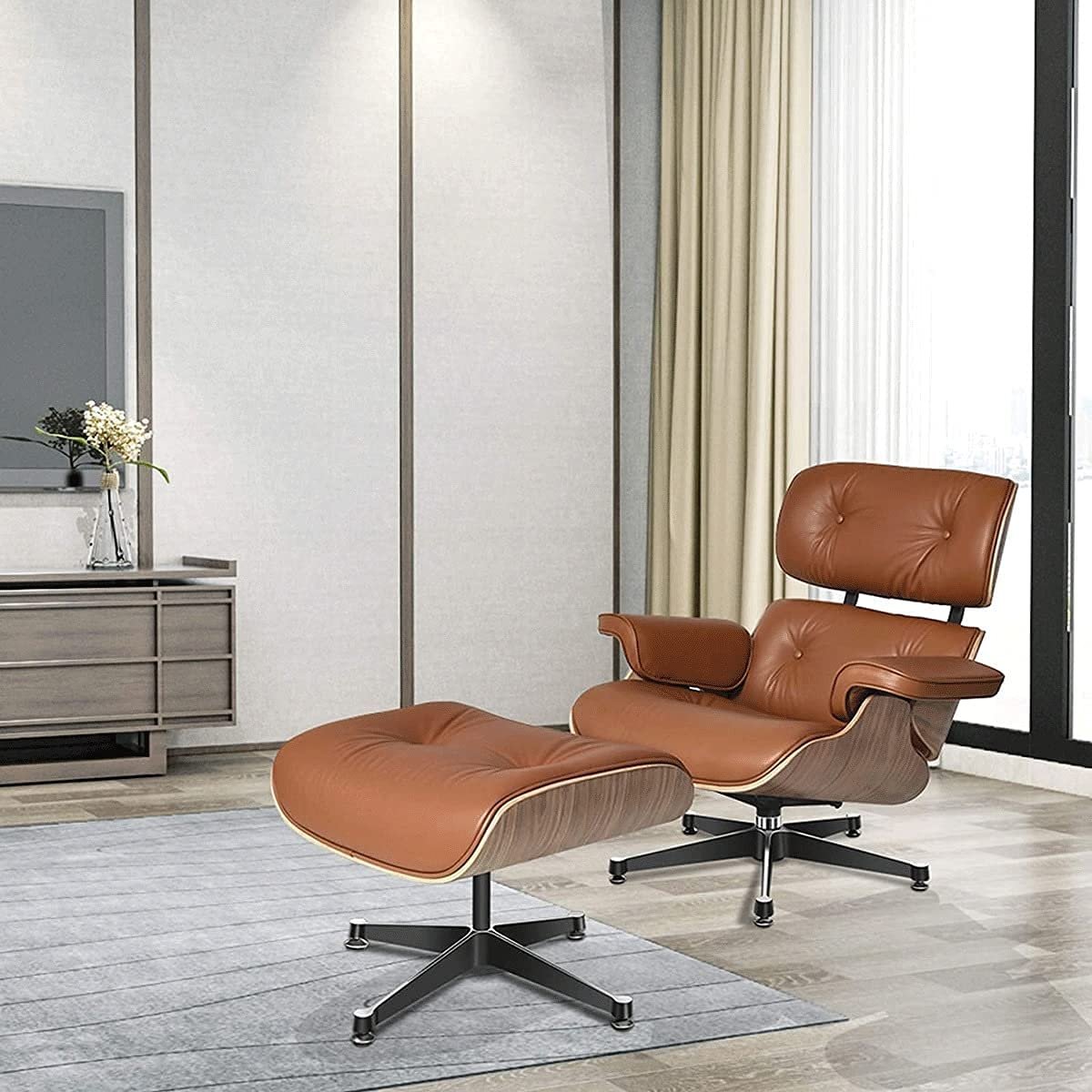 Lounge Chair 360 Swivel Chairs/Stools Heavy Duty Aluminum Base ...