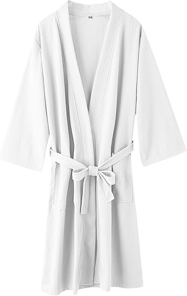 LZPCarra Women's terry bathrobe without hood: pair of ...