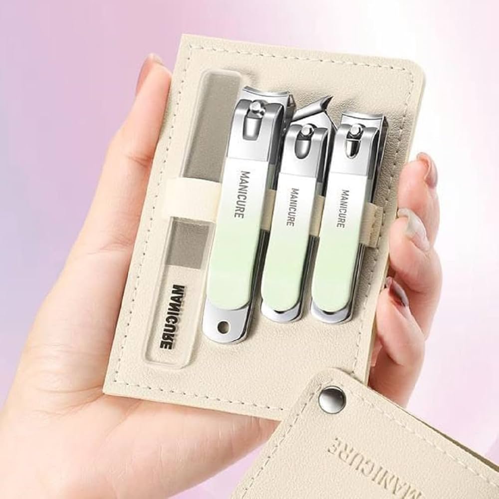 Manicure Pedicure Nail Clippers Kit 4 Pieces Stainless Steel ...