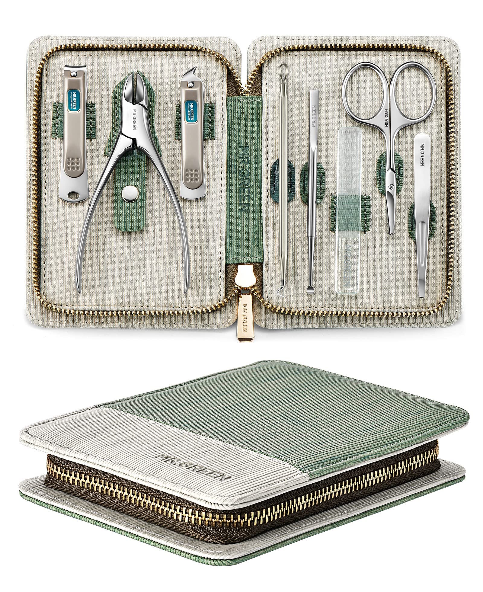 Manicure Pedicure Set of 8 Multifunctional Stainless Steel Nail ...