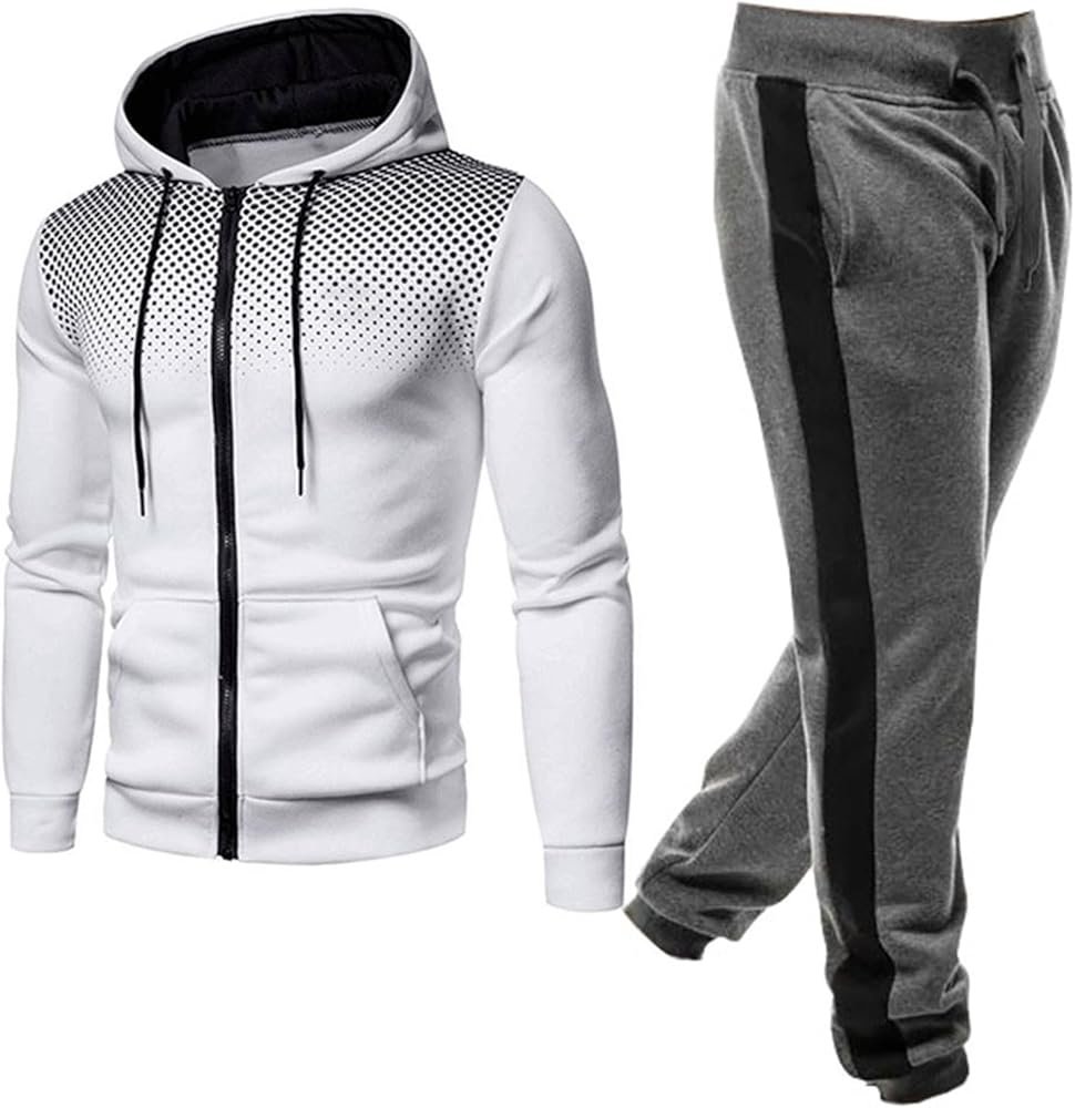 MEIbax Men's Tracksuit Set Sportswear Casual Warm Large Size ...