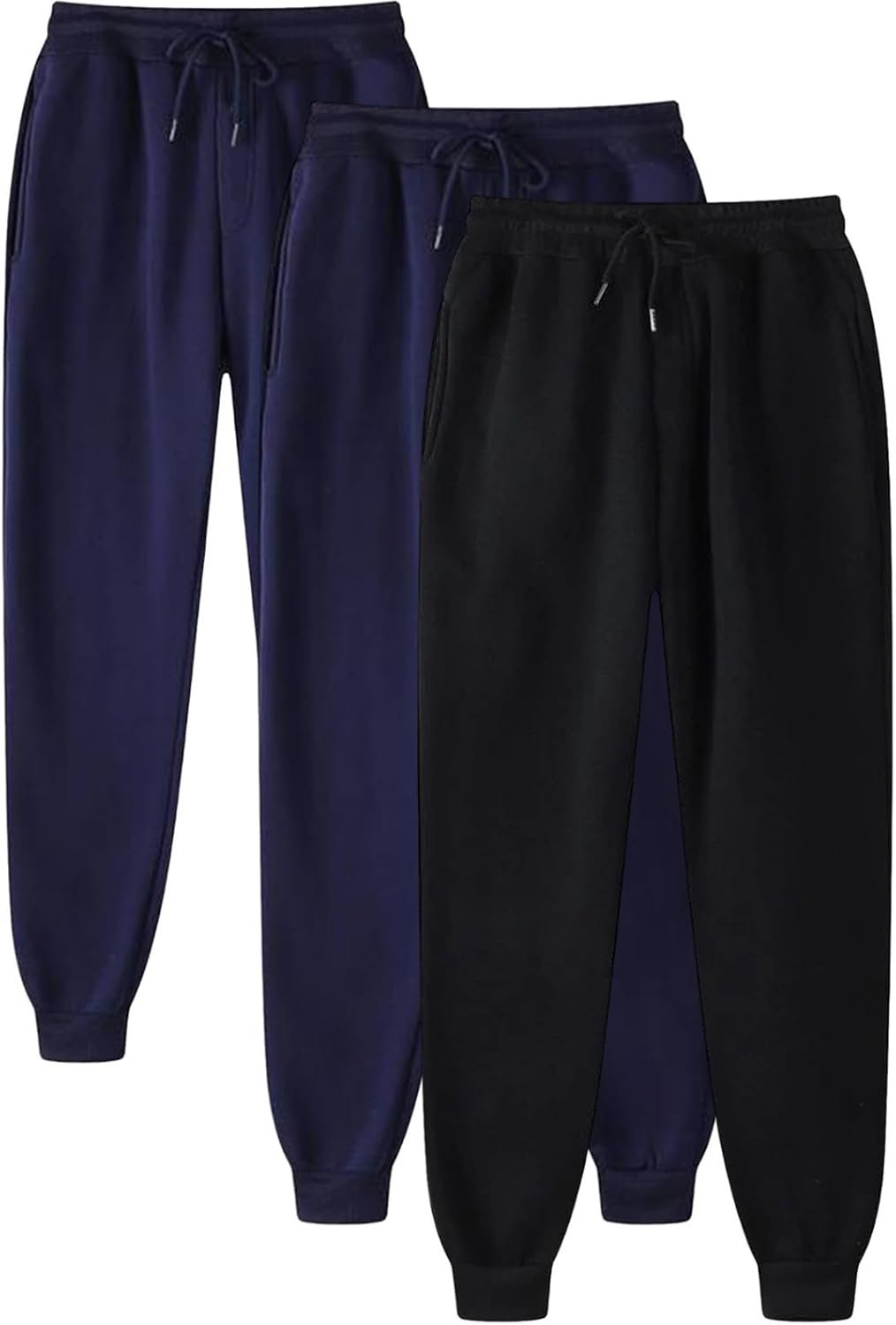 Men's 3-Piece Tracksuit Set Jogging Sports Activewear Elastic Waist ...