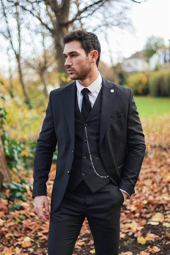 Men's 32 Piece Elegant 3 Piece Classic Fit Formal Wedding Jacket ...