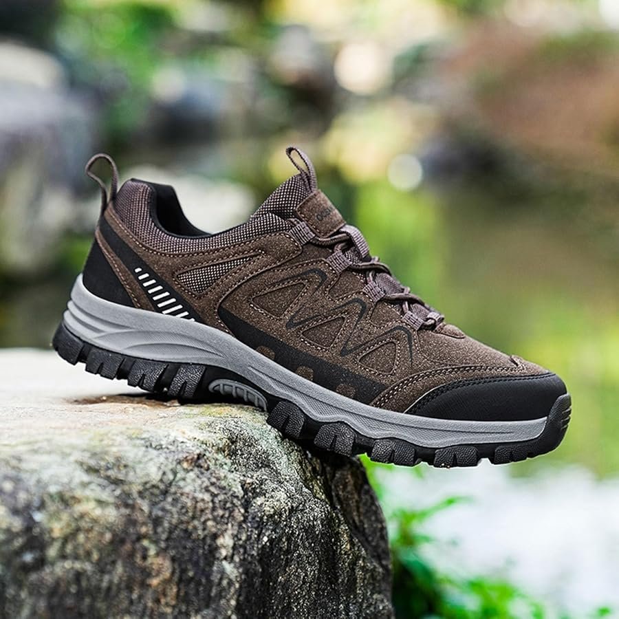 Men's Casual Hiking Shoes Leather Big Size Autumn