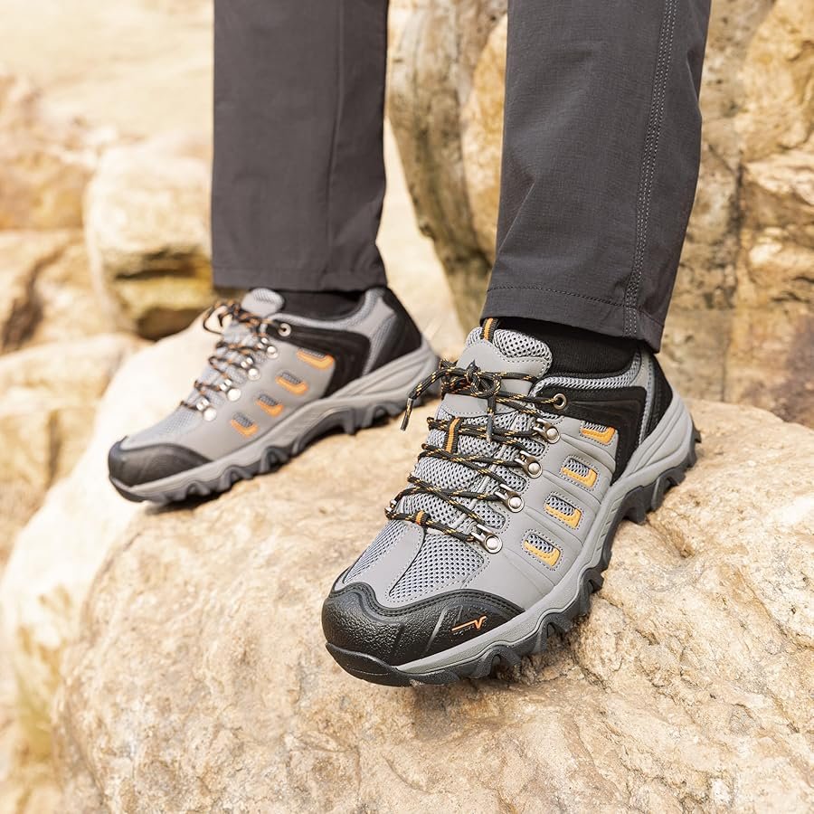 Men's Hiking Shoes Non-Slip Low Trekking Waterproof Outdoor ...