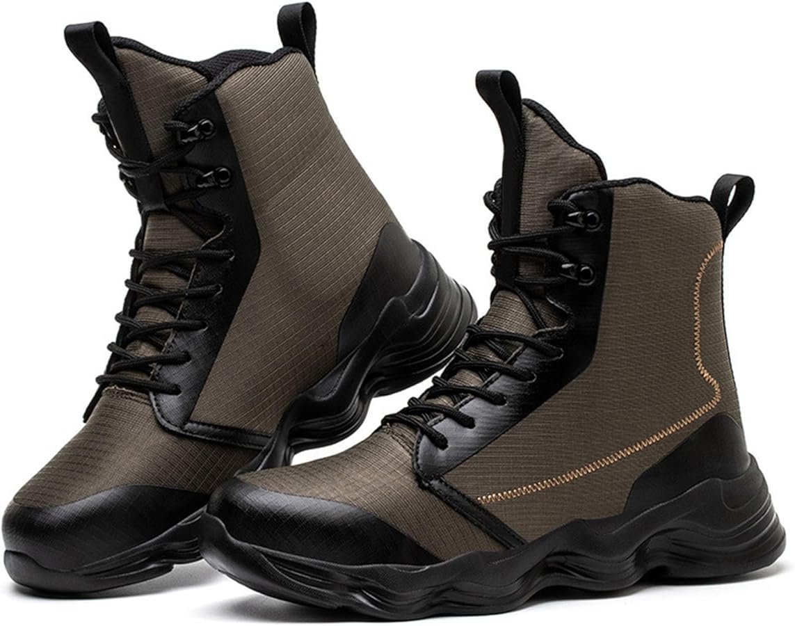 Men's Leather Hiking Boots Men's Ankle Boots Comfort Snow Boot ...
