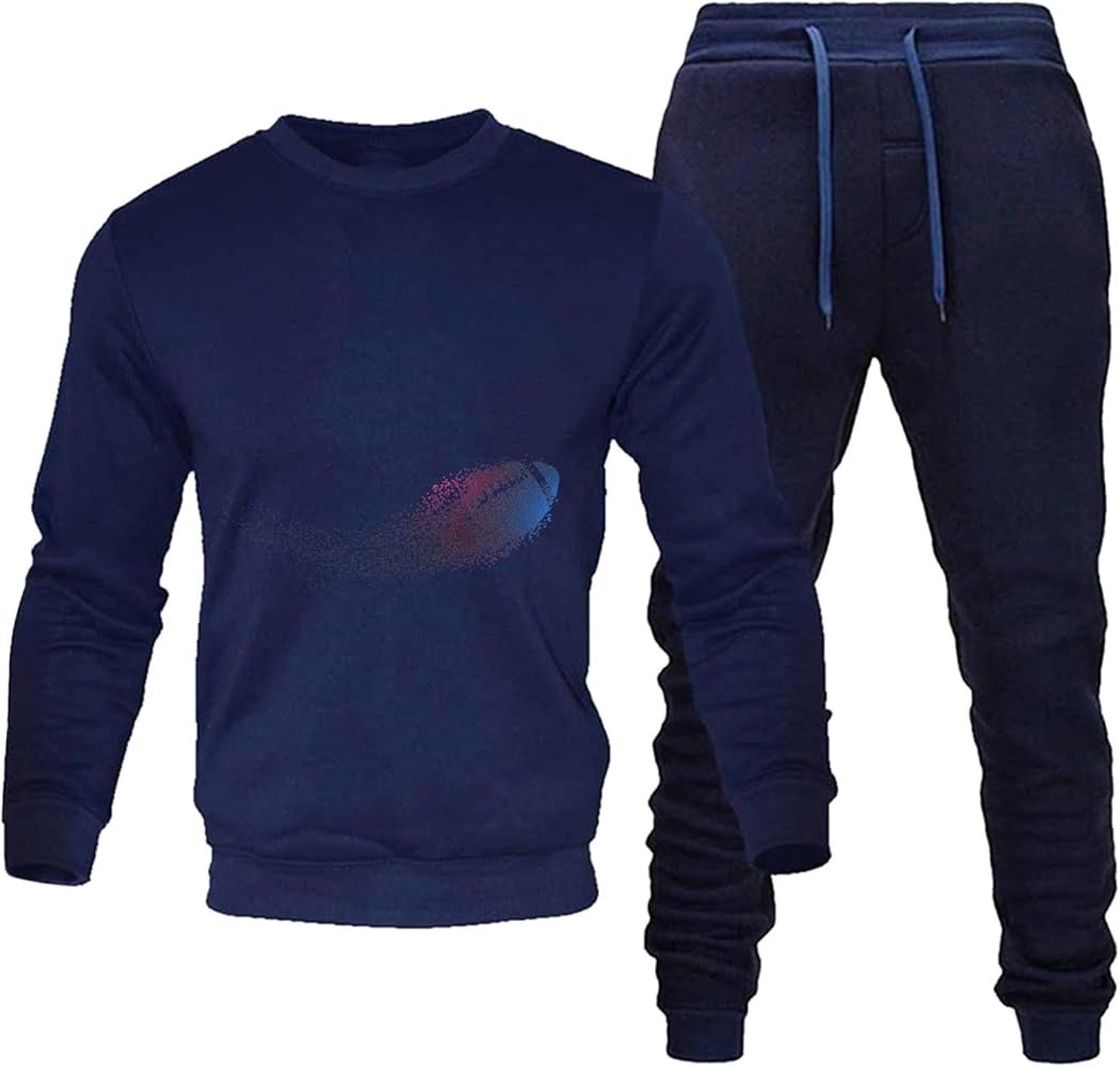 Men's leisure tracksuit, sports tracksuit, without hood, two-piece set ...