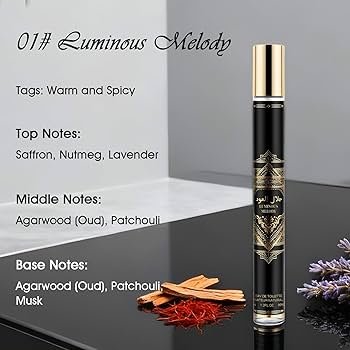 Men's perfume set, 4 x 35 ml eau de toilette with notes of patchouli ...