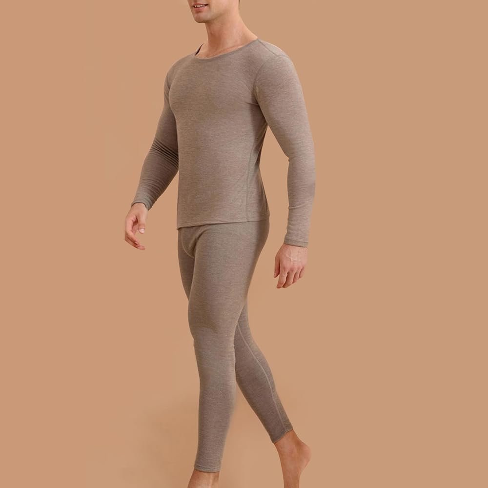 Men's Thermal Underwear Set + Long Sleeve Warm Winter Indoor ...