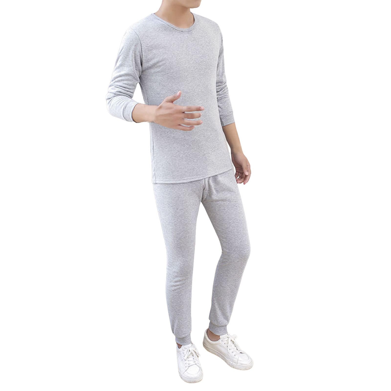 Men's Thermal Underwear Set Long Sleeve Warm Winter Ski Inner ...
