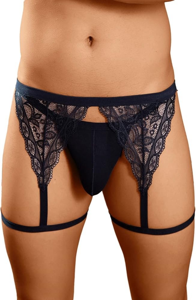 Men's Thongs Underwears G Strings Mens Sexy Bulge Ball Pouch ...