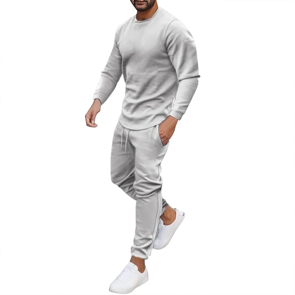 Men's Tracksuit Set Casual Sport Sweat Trousers Jogging ...