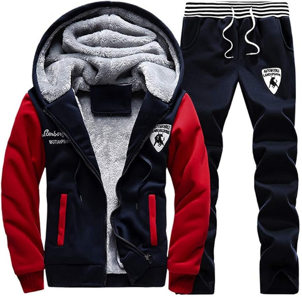 Men's Tracksuit Sportswear Winter Warm Leisure Jogging Jacket ...