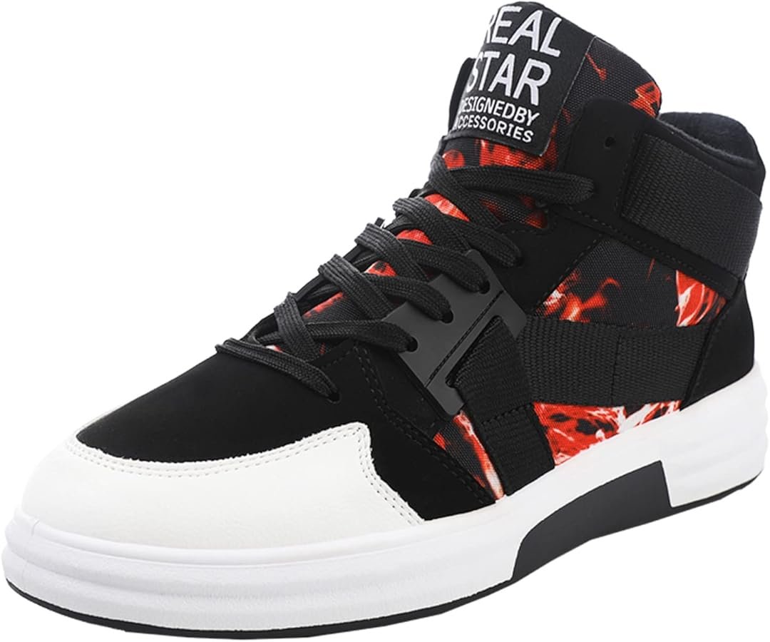 Men's Trainers, Flat Fashion Sports Shoes, Lace-Up ...