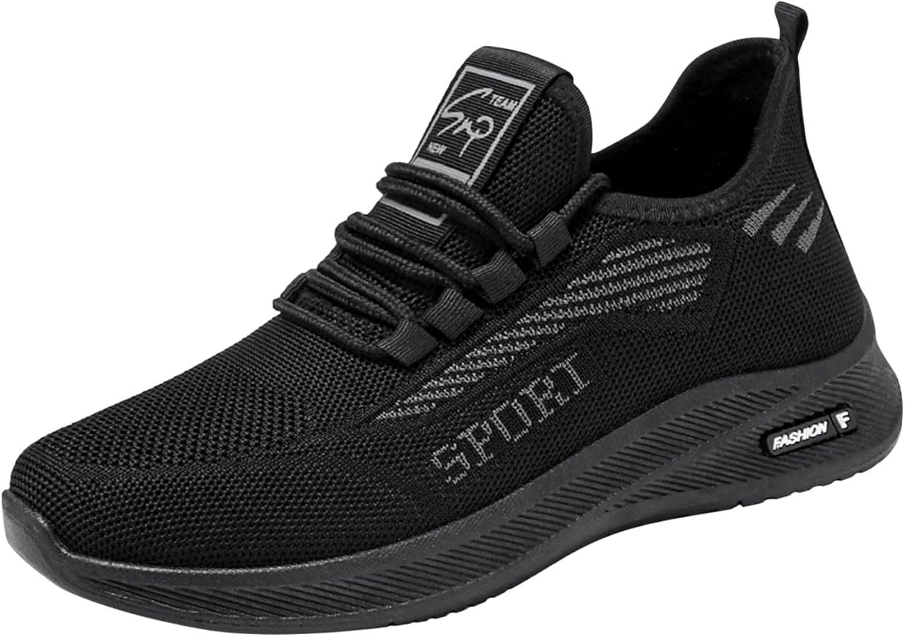 Men's Trainers, Flat Fashion Sports Shoes, Lace-Up ...